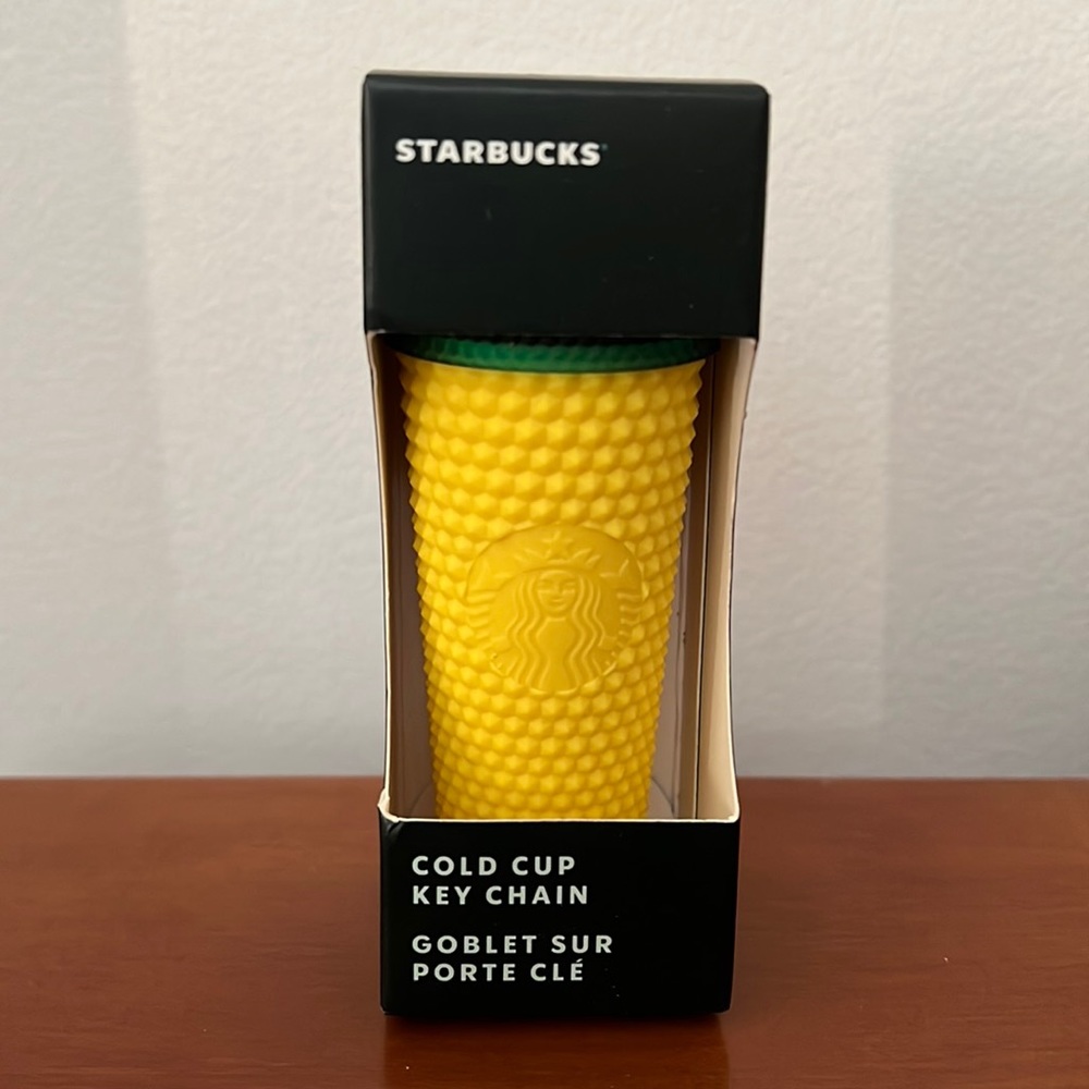 Starbucks pineapple cold cup key chain Hawaii exclusive